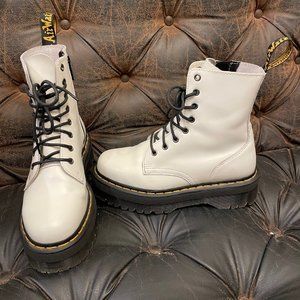 Doc Martens White Jadon Platform Boots